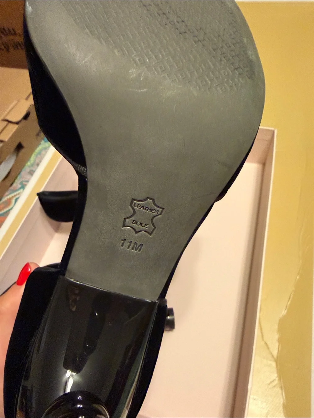 Tory Burch Black Velvet Pointed Toe Bow Flats
